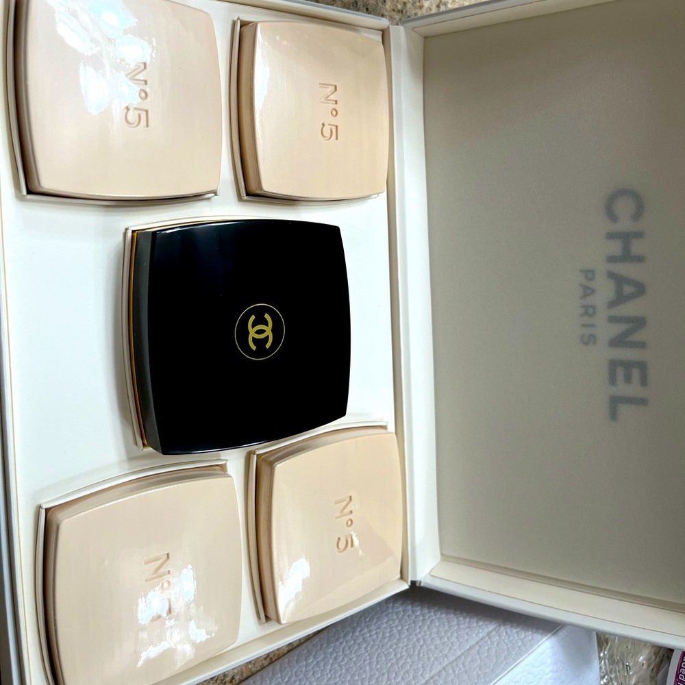Chanel fragrance soap gift set